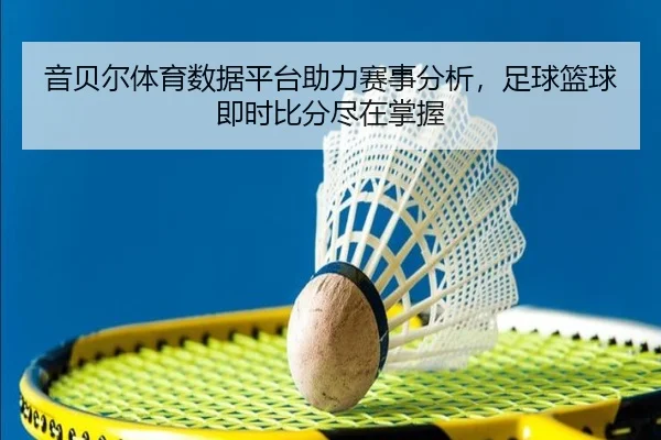 音贝尔体育数据平台助力赛事分析，足球篮球即时比分尽在掌握